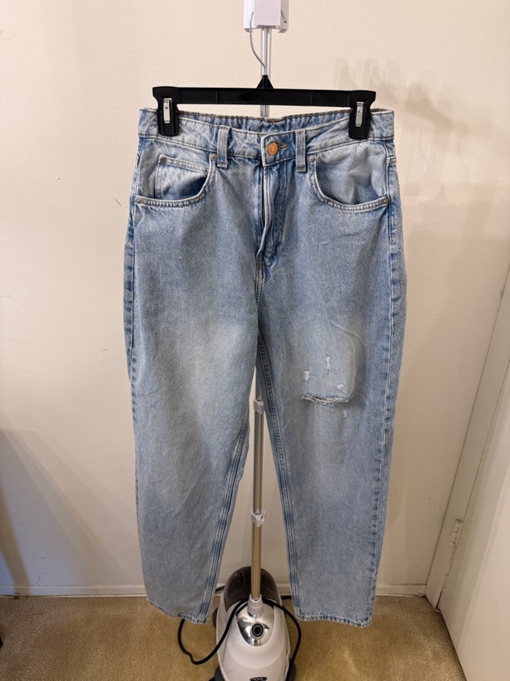 Light Blue High-Rise Women’s Boyfriend Jeans - Relaxed Comfort